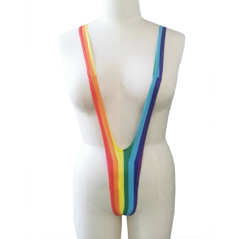 Zac's Alter Ego - Rainbow Mankini Accessoire Costume - Arc En Ciel